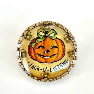 Vintage Maximal Art Jack-O-Lantern Pin